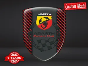 Fiat Abarth Adesivi Lunotto Auto Racing Premium Drift